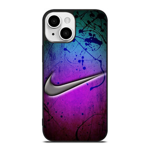 NIKE LOGO GREEN VIOLET iPhone 13 Mini Case NIKE LOGO GREEN VIOLET iPhone 13 Mini Case