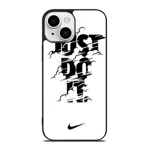 NIKE LOGO JUST DO IT GLITCH BLACK iPhone 13 Mini Case NIKE LOGO JUST DO IT GLITCH BLACK iPhone 13 Mini Case