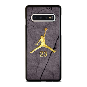 AIR JORDAN 23 GOLD WALL Samsung Galaxy S10 Case AIR JORDAN 23 GOLD WALL Samsung Galaxy S10 Case