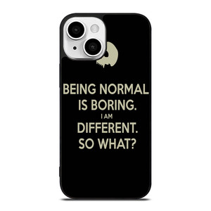 NORMAL IS BORING QUOTES iPhone 13 Mini Case