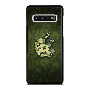 APPLE LOGO CAMO GREEN Samsung Galaxy S10 Case APPLE LOGO CAMO GREEN Samsung Galaxy S10 Case