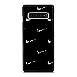 BLACK NIKE LOGO PATTERN Samsung Galaxy S10 Case