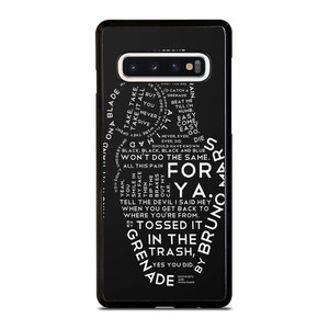 BRUNO MARS LYRICS Samsung Galaxy S10 Case BRUNO MARS LYRICS Samsung Galaxy S10 Case