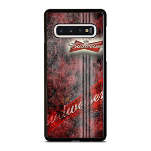 BUDWEISER BEER LOGO GRUNGE Samsung Galaxy S10 Case BUDWEISER BEER LOGO GRUNGE Samsung Galaxy S10 Case