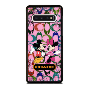 COACH PINK FLOWER MICKEY MINNIE Samsung Galaxy S10 Case