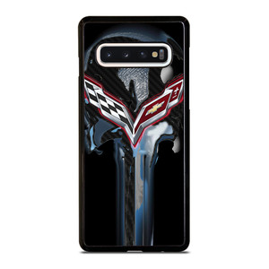 CORVETTE SKULL LOGO Samsung Galaxy S10 Case CORVETTE SKULL LOGO Samsung Galaxy S10 Case