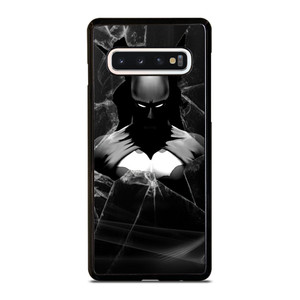 CRACKED OUT GLASS BATMAN THE DARK KNIGHT 3 Samsung Galaxy S10 Case