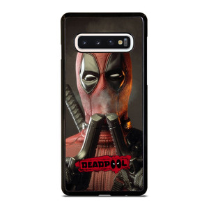 DEADPOLL POTRAIT DOUUBLE PISTOLS Samsung Galaxy S10 Case DEADPOLL POTRAIT DOUUBLE PISTOLS Samsung Galaxy S10 Case