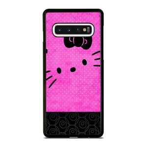 HELLO KITTY PINK BLACK Samsung Galaxy S10 Case