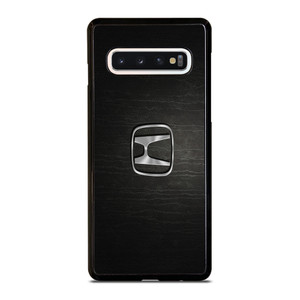 HONDA CHROME LOGO LEATHER Samsung Galaxy S10 Case