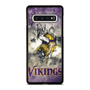 MINNESOTA VIKINGS GRUNGE LOGO Samsung Galaxy S10 Case MINNESOTA VIKINGS GRUNGE LOGO Samsung Galaxy S10 Case