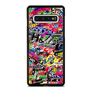 MOTOCROSS MX STICKER BOMB Samsung Galaxy S10 Case MOTOCROSS MX STICKER BOMB Samsung Galaxy S10 Case