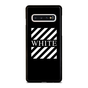 OFF WHITE LOGO CENTER STRIPE Samsung Galaxy S10 Case OFF WHITE LOGO CENTER STRIPE Samsung Galaxy S10 Case