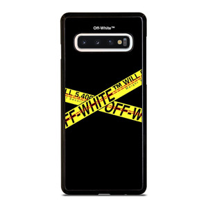 OFF WHITE LOGO STRIP Samsung Galaxy S10 Case