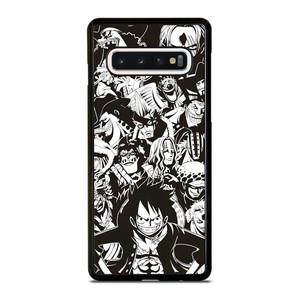 ONE PIECE CHARACTER BLACK WHITE Samsung Galaxy S10 Case