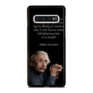 THE GENIUS ALBERT EINSTEIN QUOTE Samsung Galaxy S10 Case