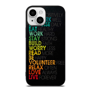 QUOTE INSPIRATIONAL THINK POSITIVELY iPhone 13 Mini Case QUOTE INSPIRATIONAL THINK POSITIVELY iPhone 13 Mini Case