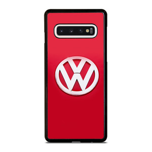 VW VOLKSWAGEN LOGO RED Samsung Galaxy S10 Case VW VOLKSWAGEN LOGO RED Samsung Galaxy S10 Case