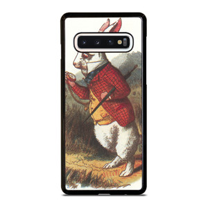 WHITE RABBIT ALICE IN WONDERLAND Disney Samsung Galaxy S10 Case WHITE RABBIT ALICE IN WONDERLAND Disney Samsung Galaxy S10 Case
