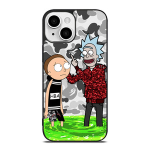 RICK AND MORTY BAPE iPhone 13 Mini Case RICK AND MORTY BAPE iPhone 13 Mini Case