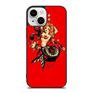 SAILOR JERRY MERMAID TATTOO iPhone 13 Mini Case SAILOR JERRY MERMAID TATTOO iPhone 13 Mini Case