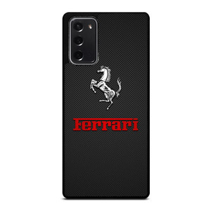 FERRARI LOGO RED CARBON Samsung Galaxy Note 20 Case FERRARI LOGO RED CARBON Samsung Galaxy Note 20 Case