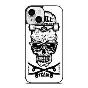 SKULL SKATEBOARD TEAM LOGO iPhone 13 Mini Case SKULL SKATEBOARD TEAM LOGO iPhone 13 Mini Case