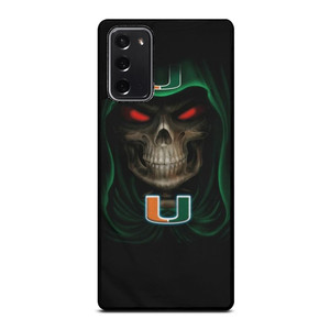 MIAMI HURRICANES SKULL Samsung Galaxy Note 20 Case MIAMI HURRICANES SKULL Samsung Galaxy Note 20 Case