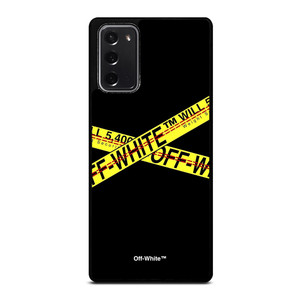 OFF WHITE LOGO POLICE LINE Samsung Galaxy Note 20 Case OFF WHITE LOGO POLICE LINE Samsung Galaxy Note 20 Case