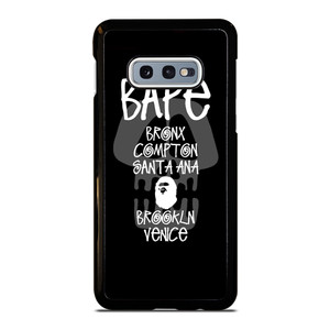 BAPE BLACK SKULL STUSSY Samsung Galaxy S10 Case