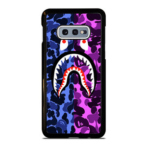 BAPE SHARK LOGO BLUE VIOLET Samsung Galaxy S10 Case BAPE SHARK LOGO BLUE VIOLET Samsung Galaxy S10 Case