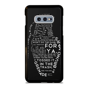 BRUNO MARS LYRICS Samsung Galaxy S10 Case BRUNO MARS LYRICS Samsung Galaxy S10 Case