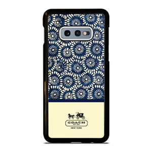 COACH NEW YORK BLUE FLORAL BATIK Samsung Galaxy S10 Case