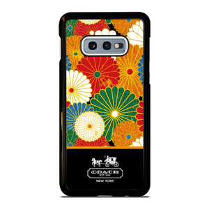 COACH NEW YORK COLORFUL FLORAL LOGO Samsung Galaxy S10 Case