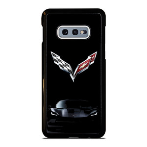 CORVETTE CAR LOGO BLACK Samsung Galaxy S10 Case CORVETTE CAR LOGO BLACK Samsung Galaxy S10 Case