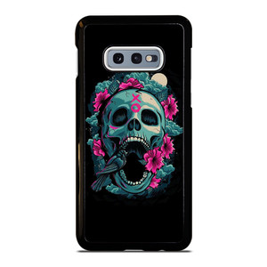 SKULL ROSE VIOLET ARTWORK Samsung Galaxy S10 Case SKULL ROSE VIOLET ARTWORK Samsung Galaxy S10 Case