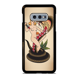 SNAKE CHAMER SAILOR JERRY TATTOO Samsung Galaxy S10 Case