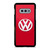 VW VOLKSWAGEN LOGO RED Samsung Galaxy S10 Case