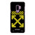 OFF WHITE LOGO YELLOW STRIPE Samsung Galaxy S9 Plus Case