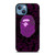 BAPE LOGO VIOLET iPhone 13 Case