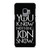 GAME OF THRONES KNOW NOTHING JON SNOW black rubber Samsung Galaxy S9 Case