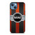 MINI COPER LOGO BLACK RED STRIPES iPhone 13 Case MINI COPER LOGO BLACK RED STRIPES iPhone 13 Case
