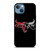 OUTLAW LOGO RED SILVER METAL iPhone 13 Case