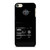 FORD MUSTANG BLACK iPod Touch 6 Case