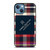 TOMMY HILFIGER RED BLACK PATTERN iPhone 13 Case