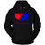 USA WRESTLING THE UNITED STATES MAP Hoodie