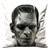 FRANKENSTEIN FACE Cushion Case Cover