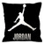 MICHAEL JORDAN BLACK WHITE LOGO Cushion Case Cover