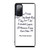 FRIENDS QUOTE GOODBYE Samsung Galaxy S20 FE Case