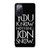 GAME OF THRONES KNOW NOTHING JON SNOW black rubber Samsung Galaxy S20 FE Case